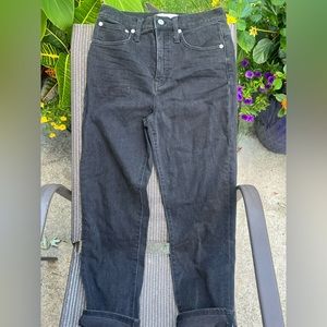 Classic straight jean black madewell